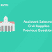 Assistant Salesman Civil Supplies Previous Questions