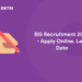 BIS Recruitment 2022 – Apply Online, Last Date