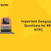 Important Geography Questions for RRB NTPC