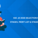 SSC JE 2026 Selection Process: Stages, Merit List & Stage-Wise Guide