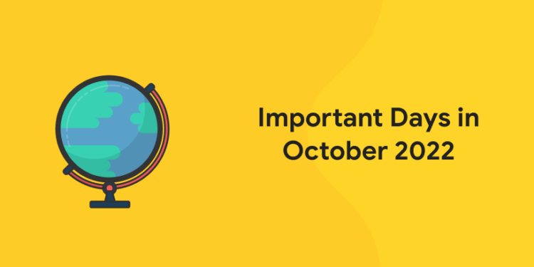 Important Days in October 2020 - National and International