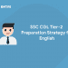 Ssc cgl tier 2 preparation strategy for English