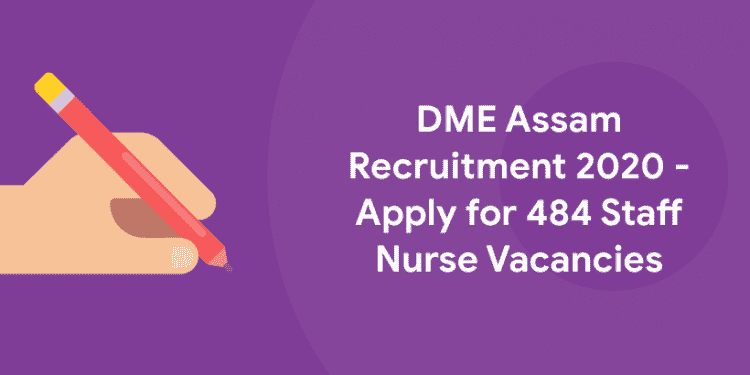 DME Assam Recruitment 2020