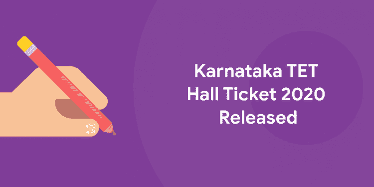 Karnataka TET Hall Ticket