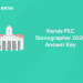 Kerala PSC Stenographer 2020 Answer Key