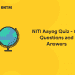NITI Aayog Quiz - GK Questions and Answers
