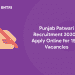 Punjab Patwari Recruitment 2020 – Apply Online for 1564 Vacancies