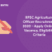 RPSC Agriculture Officer Recruitment
