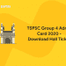 TSPSC Group 4 Admit Card 2020 - Download Hall Ticket