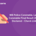 WB Police Constable, Lady Constable Final Result 2022 Declared – Check Link