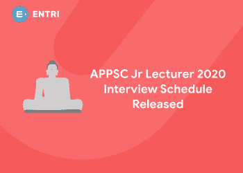 APPSC JR. lecturer 2020 Interview schedule Released