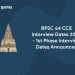 BPSC 64 CCE Interview Dates 2020 - 1st Phase Interview Dates Announced
