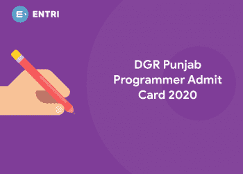 DGR Punjab Programmer Admit Card 2020