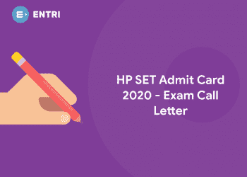 HP SET Admit Card 2020 Exam Call Letter