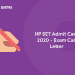 HP SET Admit Card 2020 Exam Call Letter