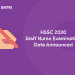 HSSC Staff Nurse Exam date Announced