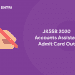 JKSSB Accounts Assistant Admit Card Out