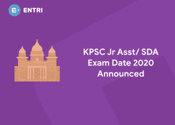 KPSC Jr Asst/ SDA Exam Date 2020 Announced