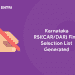 Karnataka RSI(CARDAR) Final Selection List Generated