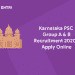 Karnataka psc group a & b recruitment 2020- apply online