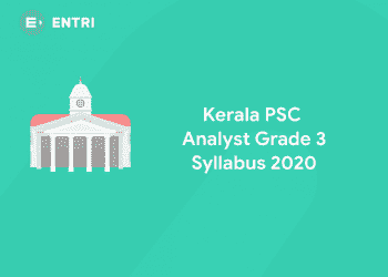 Kerala PSC Analyst Grade 3 Syllabus
