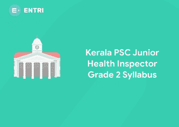 Kerala PSC Junior Health Inspector Grade 2 Syllabus