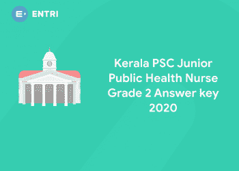 Kerala PSC Junior Public Health Nurse Grade 2 Answer key 2020