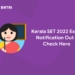 Kerala SET 2022 Exam Notification Out - Check Here