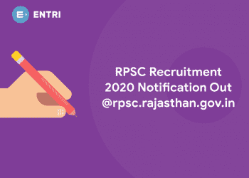 RPSC Recruitment 2020 Notification Out