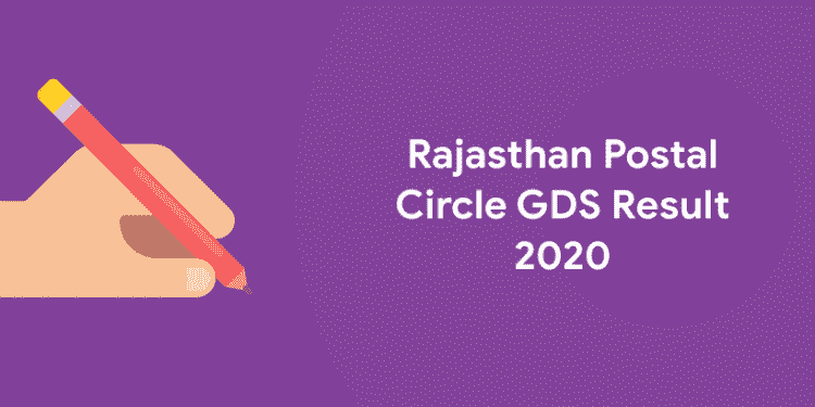 Rajasthan Postal Circle GDS Result 2020