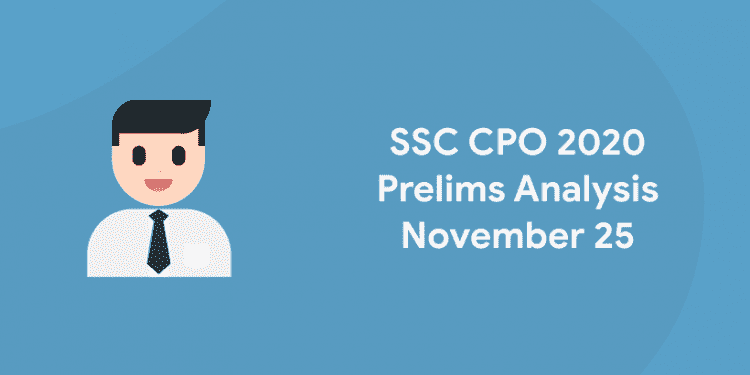 SSC CPO Exam Analysis Nov 25