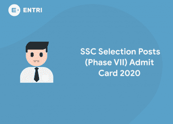 SSC Selection Posts (Phase VII) Admit Card 2020