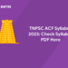 TNPSC ACF Syllabus 2023
