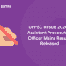 UPPSC Result 2020 - Assistant Prosecution Officer Mains Results Released