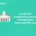 Kerala PSC Confidential Assistant Shortlist 2023: Check PDF, Link