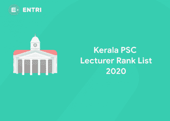 kerala PSC Lecturer Rank List 2020