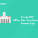 Kerala PSC Offset Machine Operator Grade 2 Answer Key