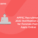 APPSC Recruitment 2020 Notification Out for Foreman Post - Apply Online