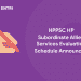 HPPSC HP Subordinate Allied Services Evaluation Schedule Announced