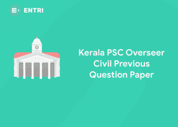 Kerala PSC Overseer Civil Previous Question Paper
