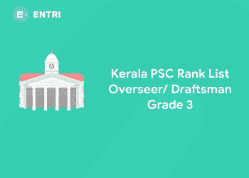 Kerala PSC Overseer Draftsman Grade 3