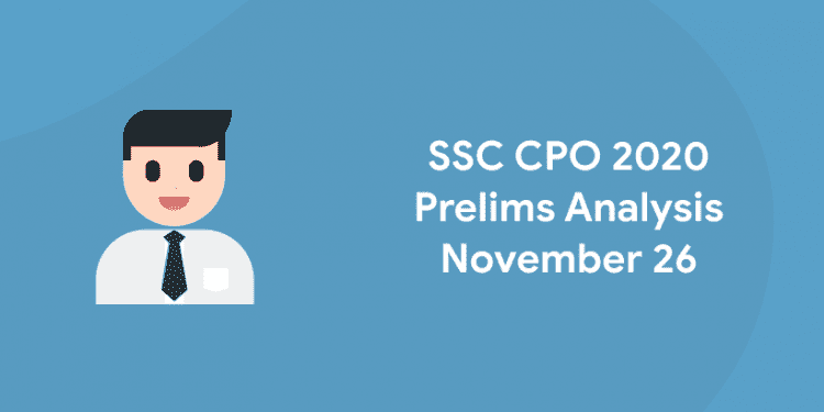 SSC CPO Exam Analysis Nov 26