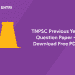 TNPSC Previous Year Question Paper - Download Free PDF