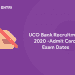 UCO Bank Recruitment 2020 -Admit Card, Exam Dates
