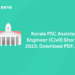 Kerala PSC Assistant Engineer (Civil) Shortlist 2023: Download PDF, Link