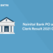 Nainital Bank PO and Clerk Result 2021 Out