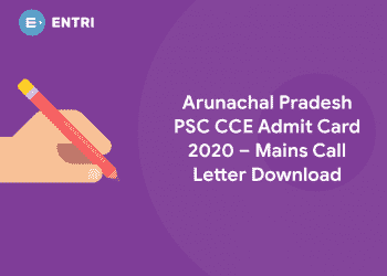 Arunachal Pradesh PSC CCE Admit Card