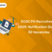 ECGC PO Recruitment 2025 Notification Out for 30 Vacancies