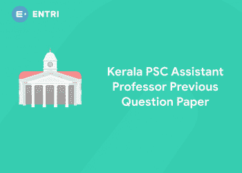 Kerala PSC Assistant Professor Previous Question Paper