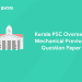 Kerala PSC Overseer Mechanical Previous Question Paper